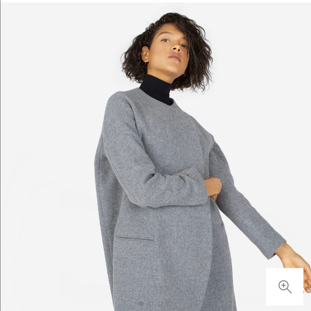EVERLANE PREMIUM WOOL OVERSIZED UNSTRUCTURED COAT